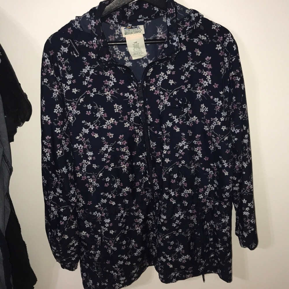 Vintage flower windbreaker